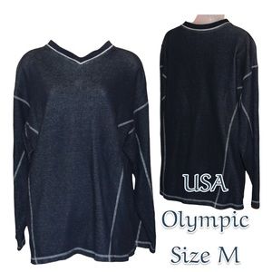 USA Olympic long sleeve blue shirt size M